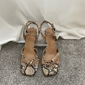 Elegant Snakeskin Sandals